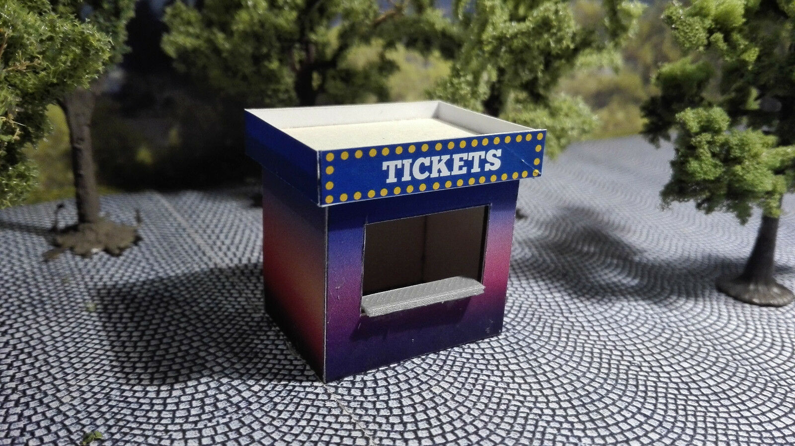 2 ticket house | Scale H0 1:87 | Lasercut Kit | funfair | Kirmeskasse 2 ticket house | Scale H0 1:87 | Lasercut Kit | funfair | Kirmeskasse