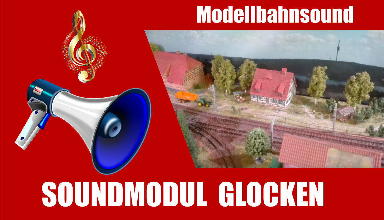 Soundmodul Glocken | Mp3 Sound mit SD-Karte | Modellbahn Sound