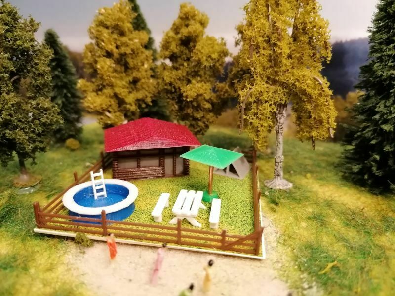 Schrebergarten mit Pool Spur N | 1:160