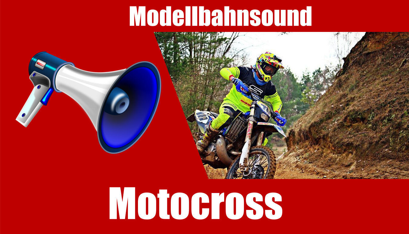 Soundmodul Motocross | Mp3 Sound mit SD-Karte | Modellbahn Sound