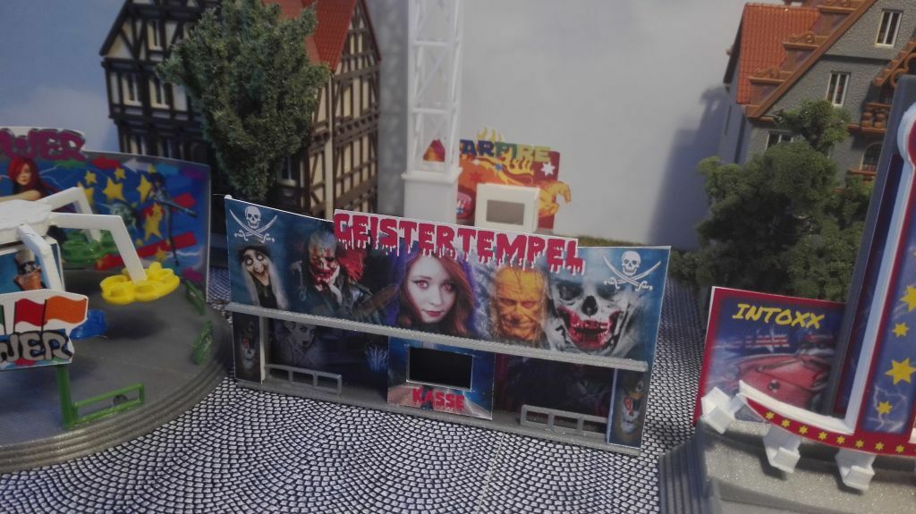 kleine Geisterbahn | Spur H0 1:87 | Lasercut | Kirmes | Rummel| Fahrgeschäft