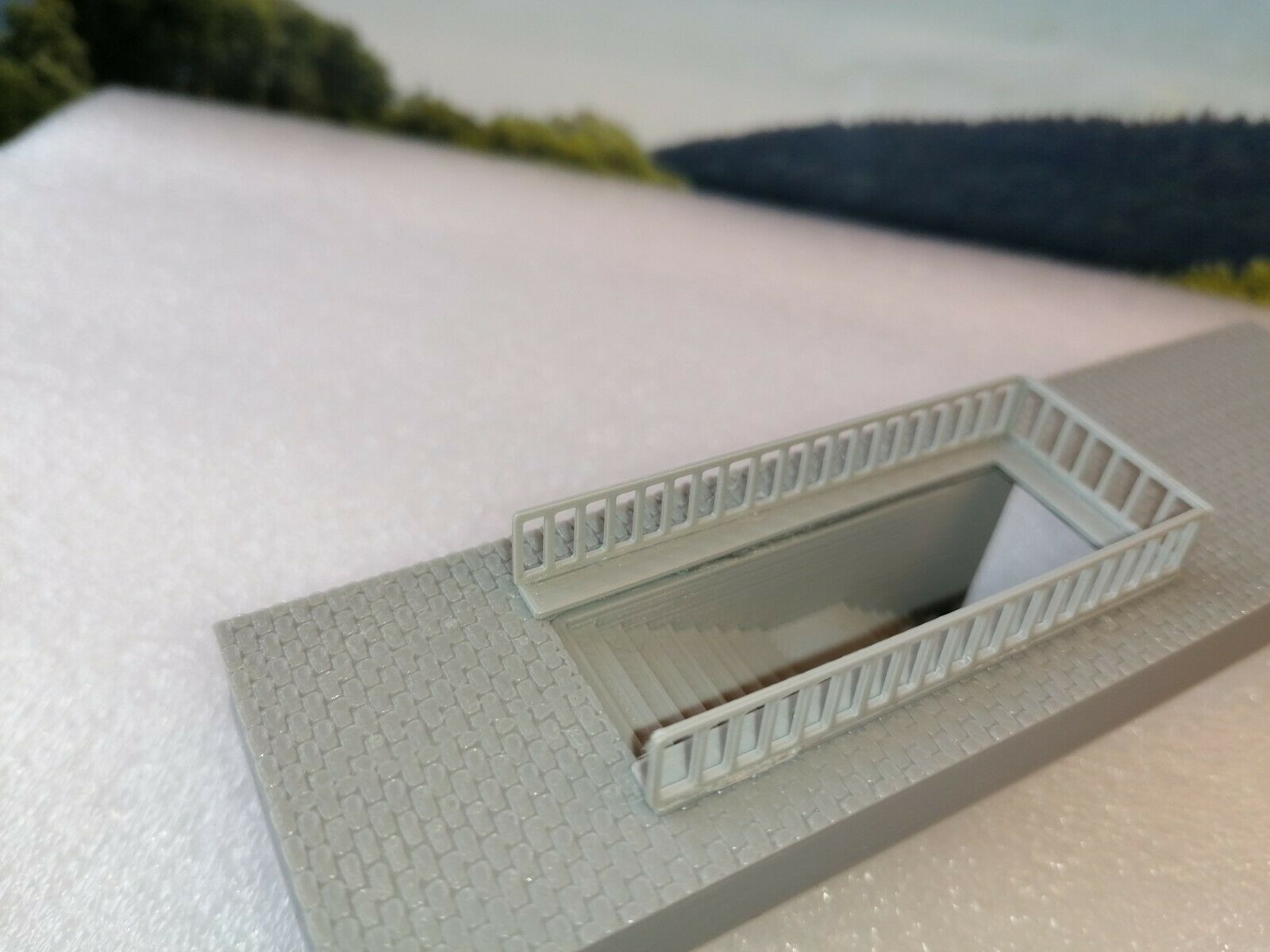 H0 Bahnsteigunterführung | Treppe | Eingang | 1:87 | Unterführung