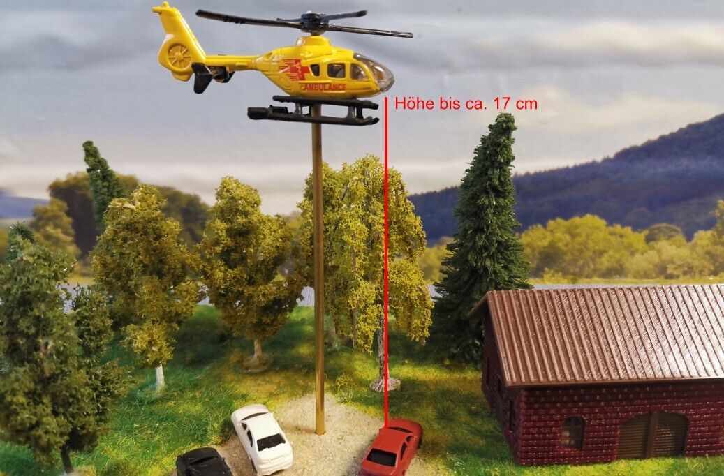 Hubschrauber 1:160 motorisiert | schwebender Helicopter mit Unterflurantrieb