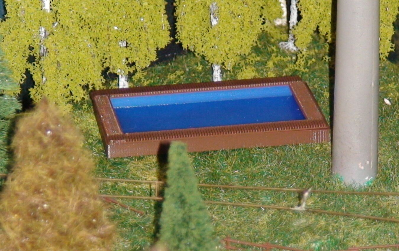 Spur HO | Aufstellpool | Swimmingpool | Pool | Schwimmbad mit Leiter | Bausatz 1:87