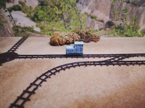 Feldbahn Diesellok Spur N | Bausatz Grau