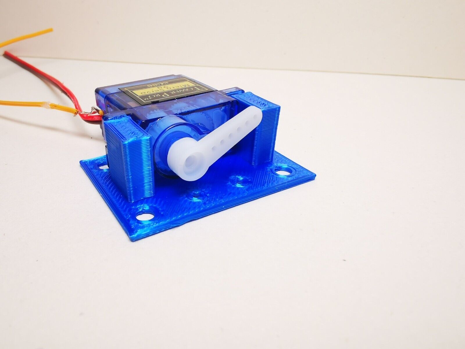 10xServohalterung Weichenantrieb Servohalter für SG90 Spur H0,TT,N,Z blau