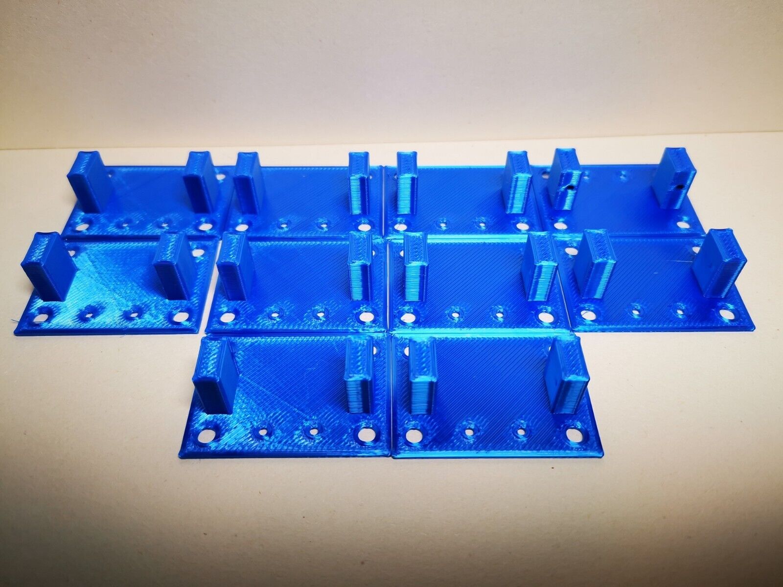 10xServohalterung Weichenantrieb Servohalter für SG90 Spur H0,TT,N,Z blau