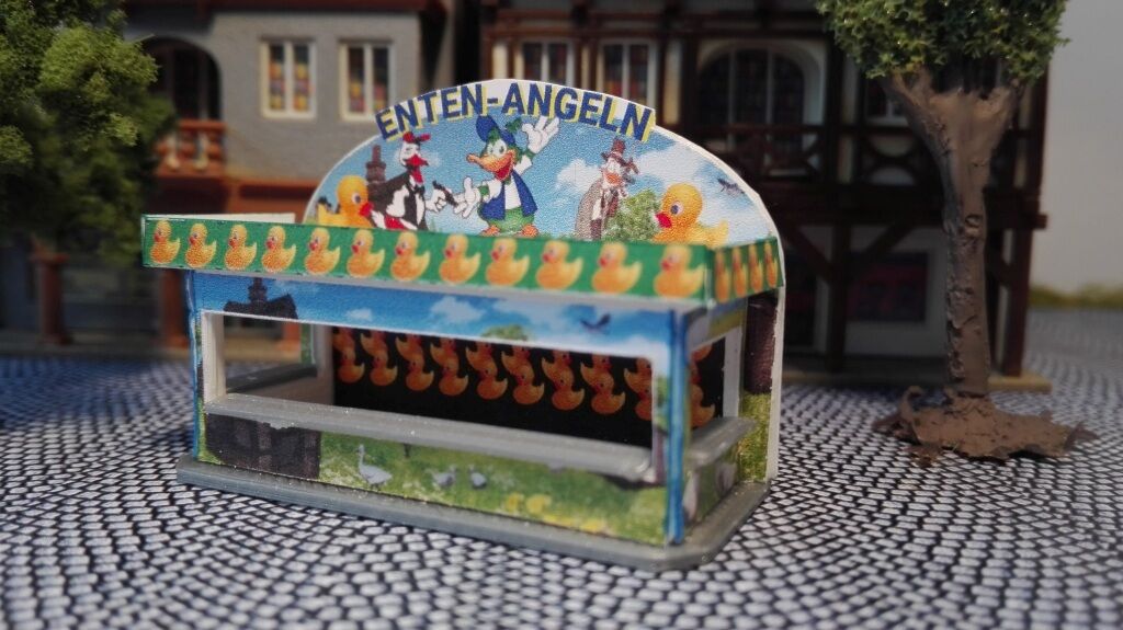 2 Kirmesbuden Spur N Entenangeln und Ballon Gaudi | Spur N | Kirmes | Rummel