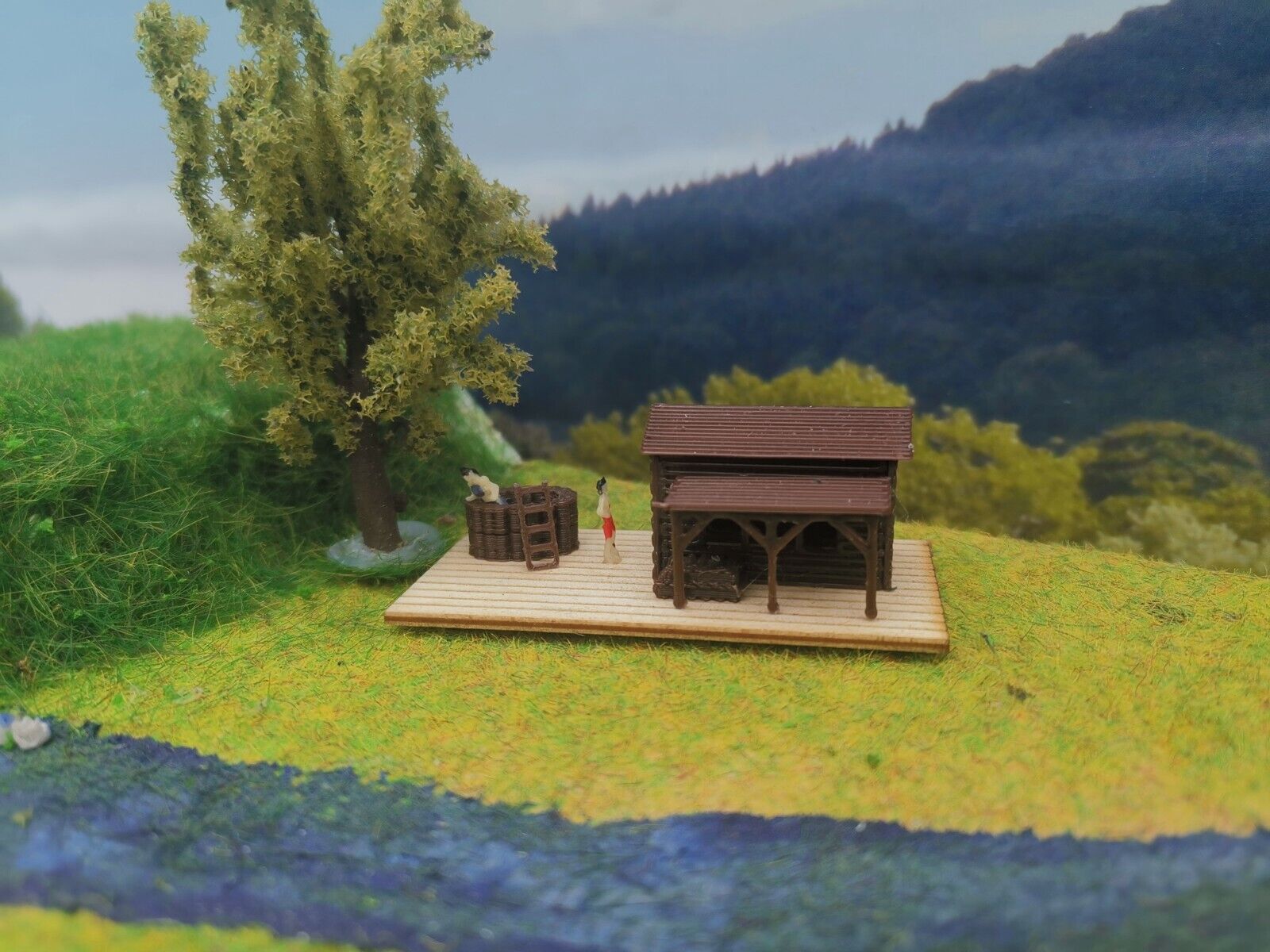 Sauna | Gartensauna | 1:160 | Spur N | Bausatz ohne Figuren