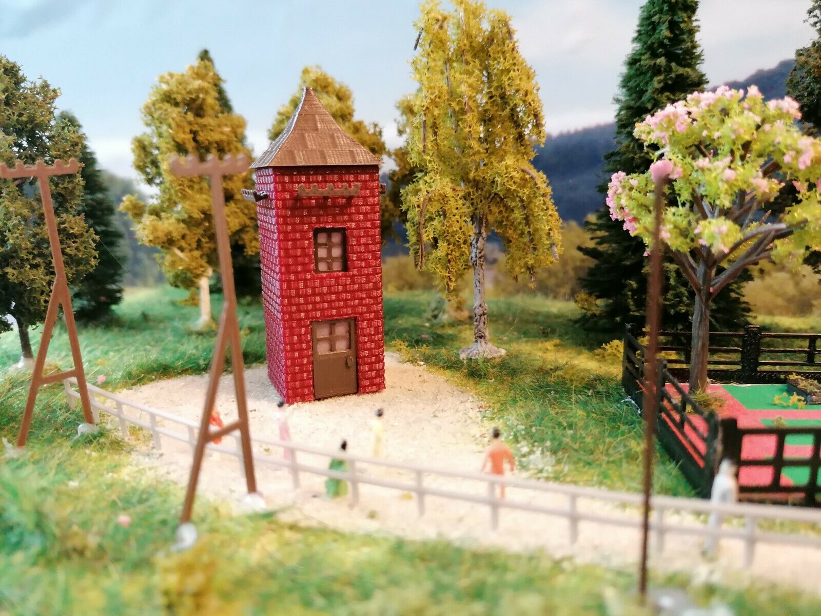 Trafohaus Bausatz | Umspannstation | Trafohäuschen Backsteinhaus | Spur Z