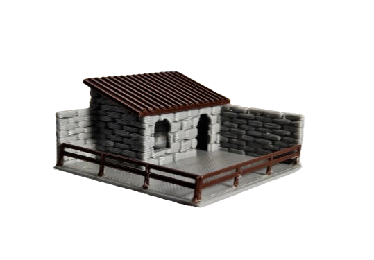 Stall für Tiere ländlich | Bausatz | Spur N | 1:160