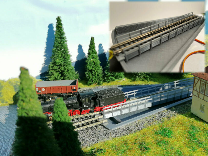 Segment-Drehscheibe mit Servo | Bausatz | Spur Z | 1:220 Segmentdrehscheibe