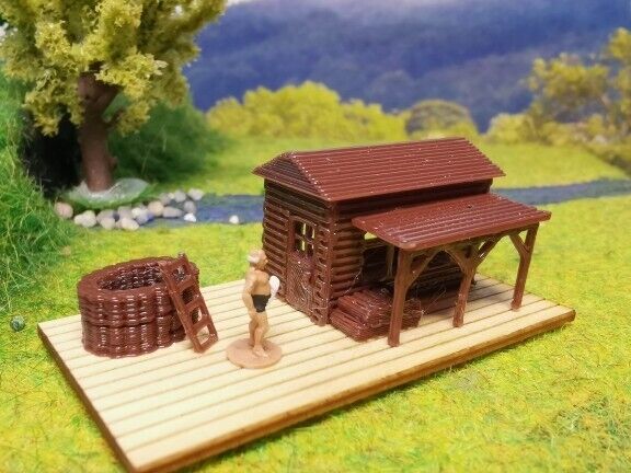 Sauna | Gartensauna | 1:160 | Spur N | Bausatz ohne Figuren