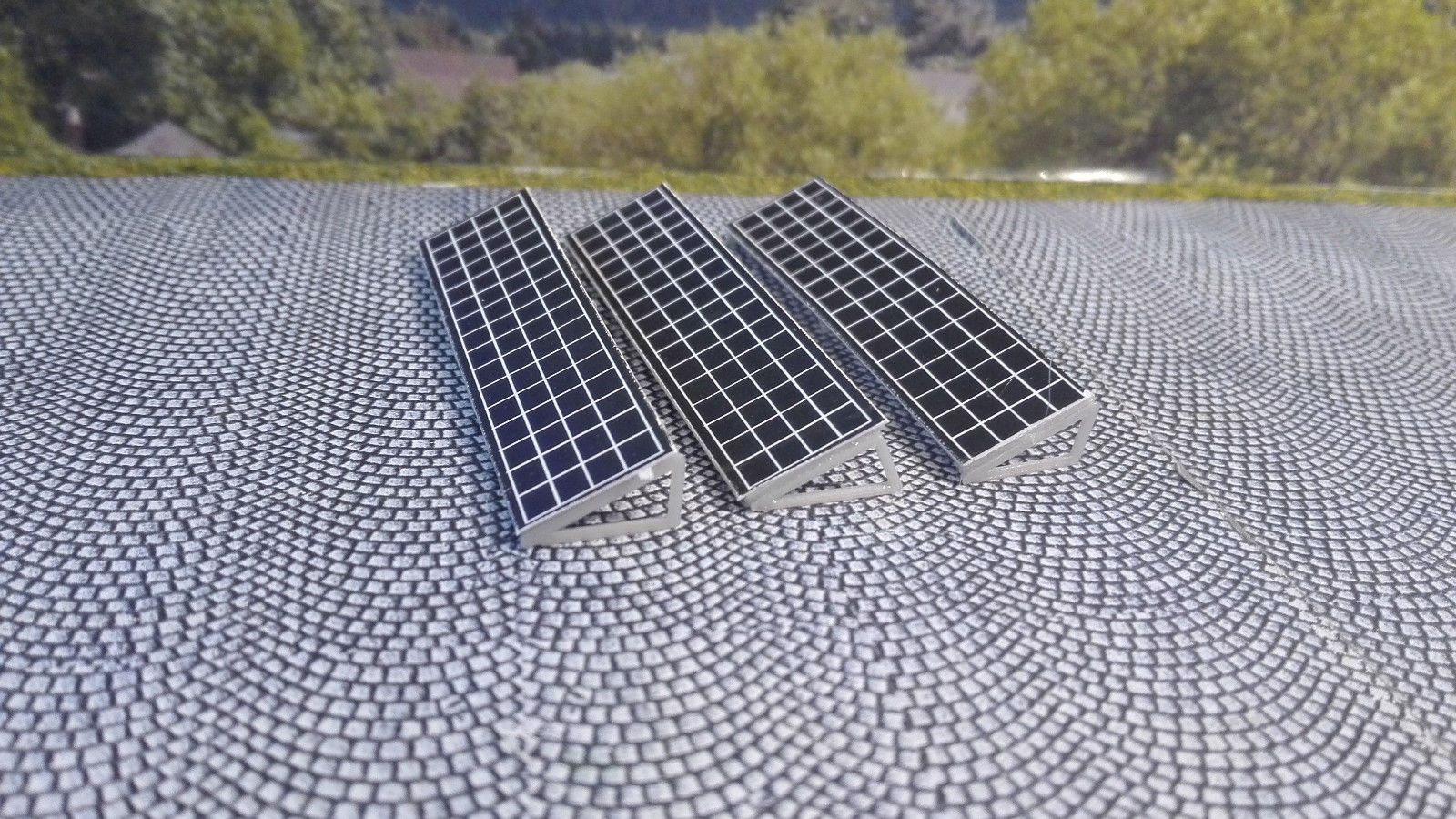 8 Solarmodule für Solarpark | Spur N 1:160 | Bausatz Solarzellen