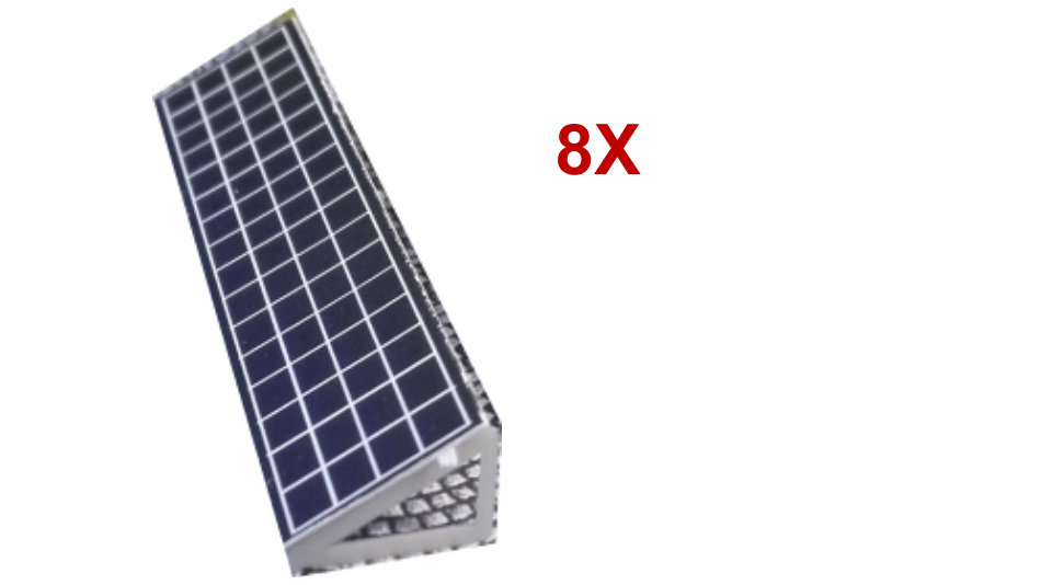 8 Solarmodule für Solarpark | Spur N 1:160 | Bausatz Solarzellen