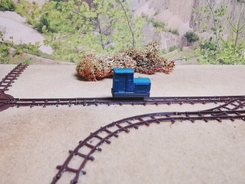 Feldbahn Diesellok Spur N | Bausatz Grün