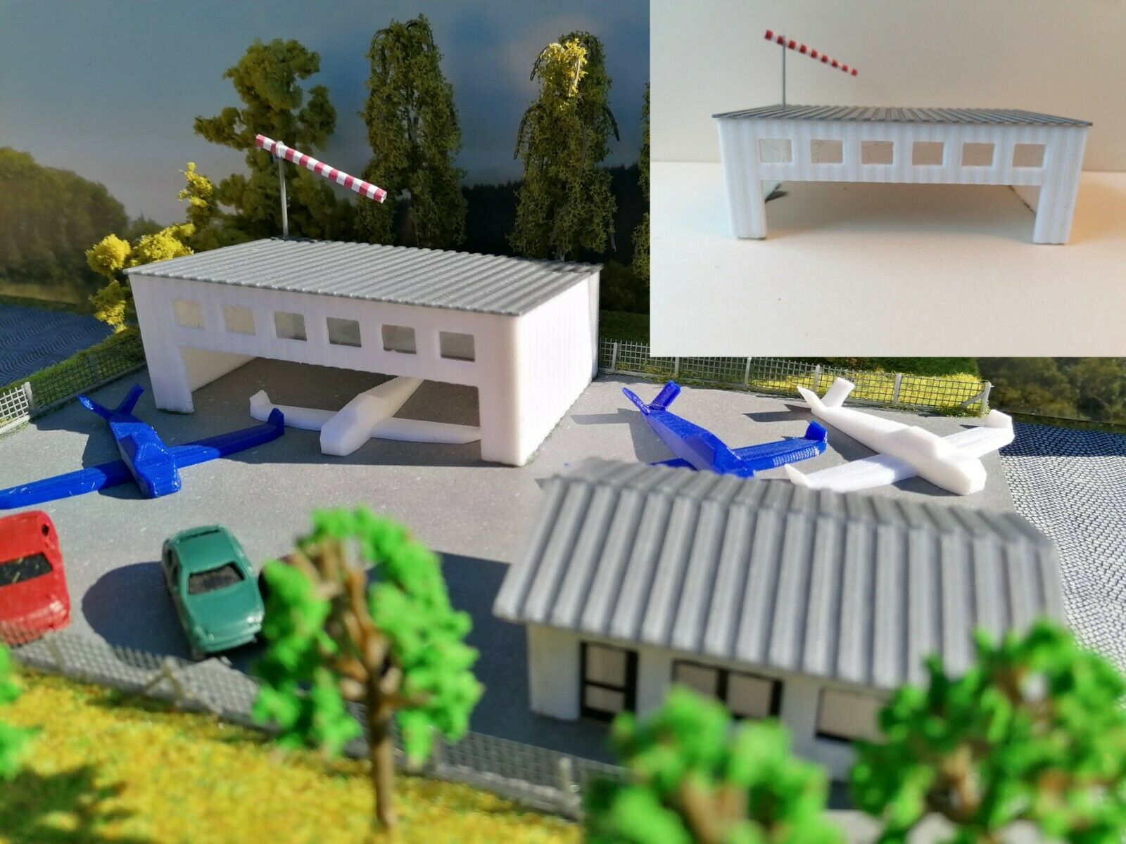 Flugzeug Hangar | Spur Z 1:220