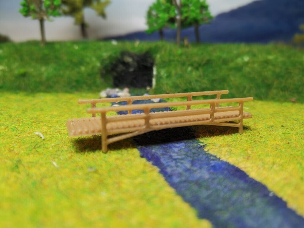 2x Fußgängerbrücke | Spur N | 1:160 | Brücke | Bausatz