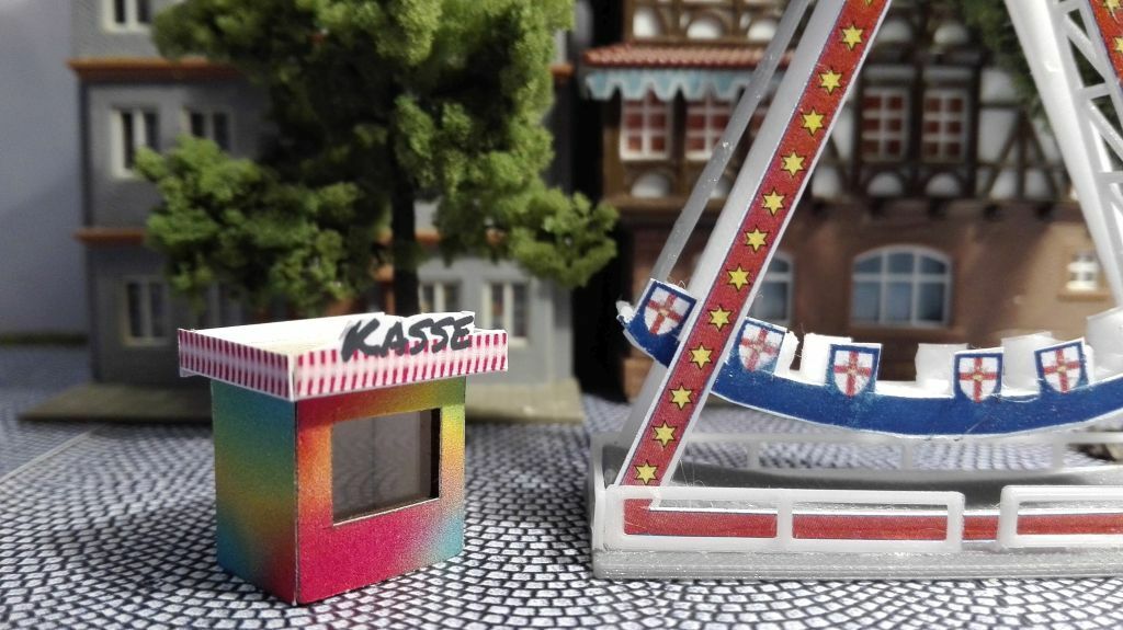 2 Kirmeskassen | Spur Z 1:220 | Lasercut Bausatz