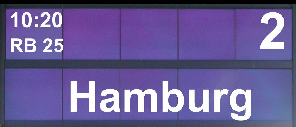 Zugzielanzeiger 4 Stück DB N | Bahnsteig | Bahnhof |1:160