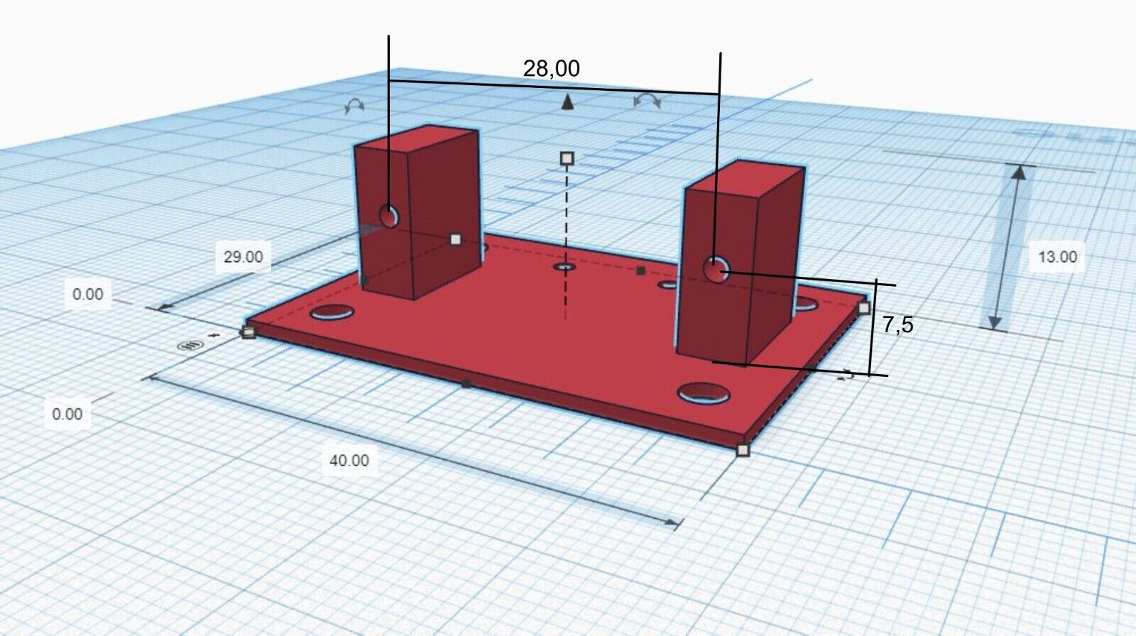 10xServohalterung Weichenantrieb Servohalter für SG90 Spur H0,TT,N,Z blau