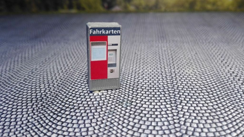 2X Fahrkartenautomat DB Ticketautomat 1:87 H0 |Bahnsteig| Bahnhof