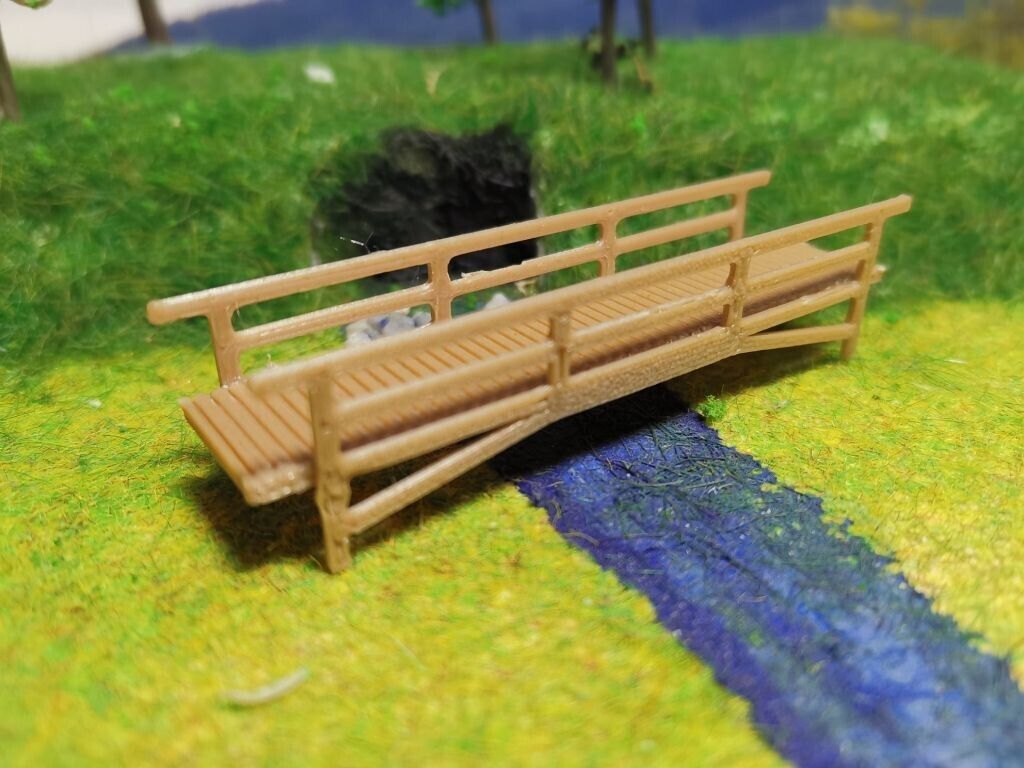 2x Fußgängerbrücke | Spur N | 1:160 | Brücke | Bausatz