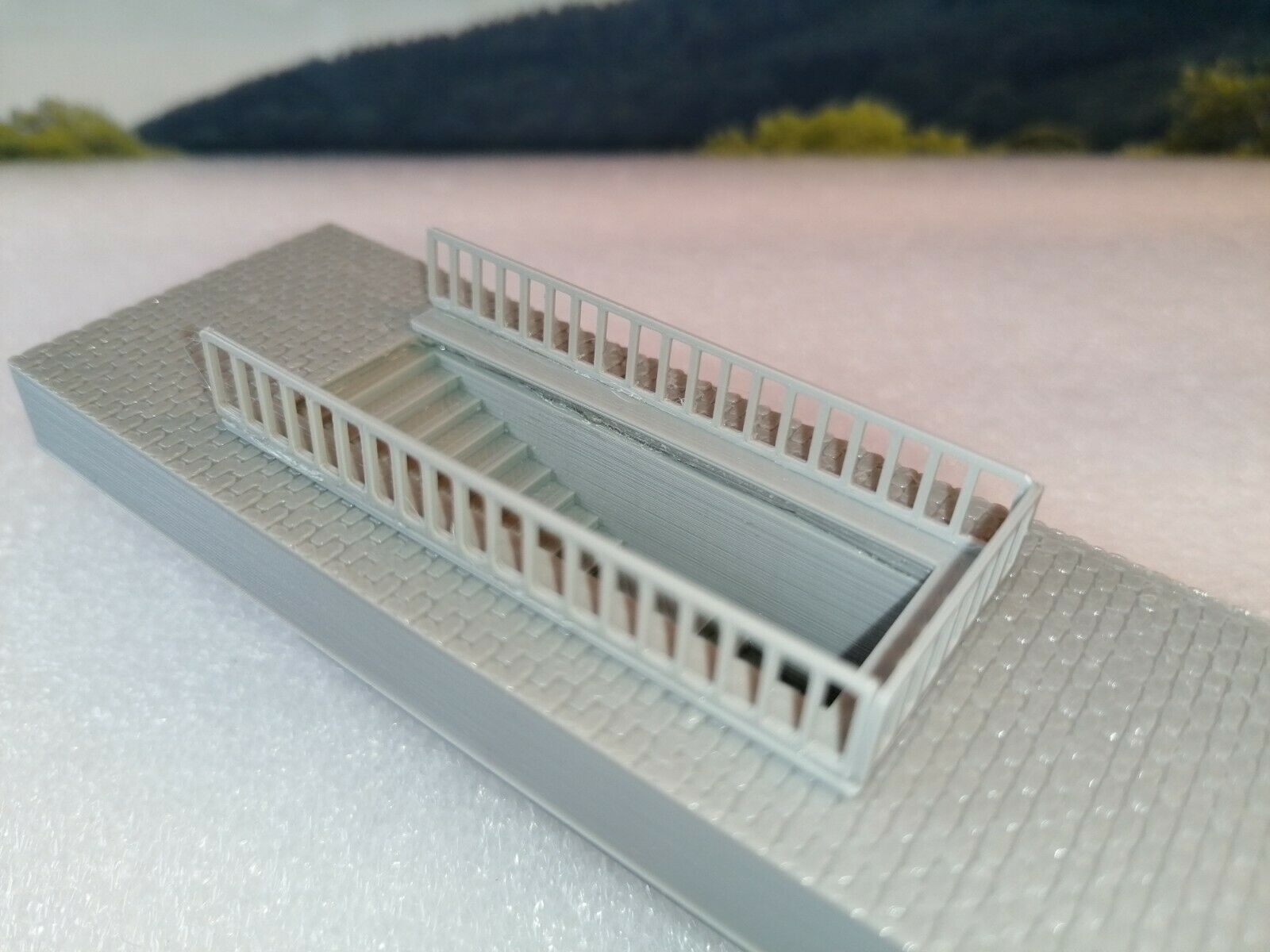 H0 Bahnsteigunterführung | Treppe | Eingang | 1:87 | Unterführung