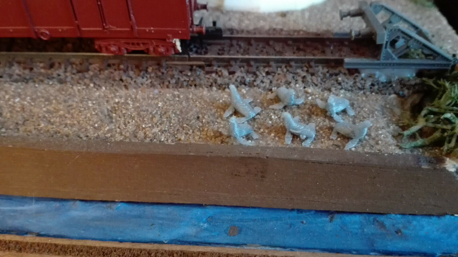 6 Seehunde | Spur H0 1:87 | Robben | Figuren | Meer | Tiere