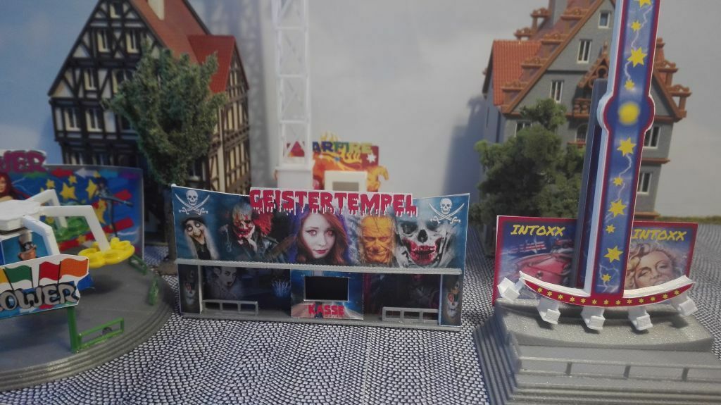 Geisterbahn mit Sound | LED Lichtshow | Kirmes | Rummel| Funktionsmodell | Spur H0