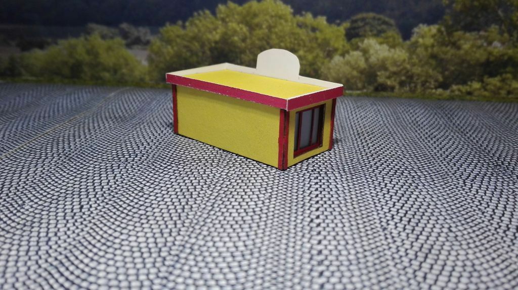 moderner Imbiss Kiosk Trinkhalle Zeitungs-Stand Epoche VI Lasercut Bausatz