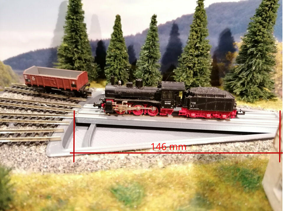 Segment-Drehscheibe mit Servo | Bausatz | Spur N | 1:160 Segmentdrehscheibe