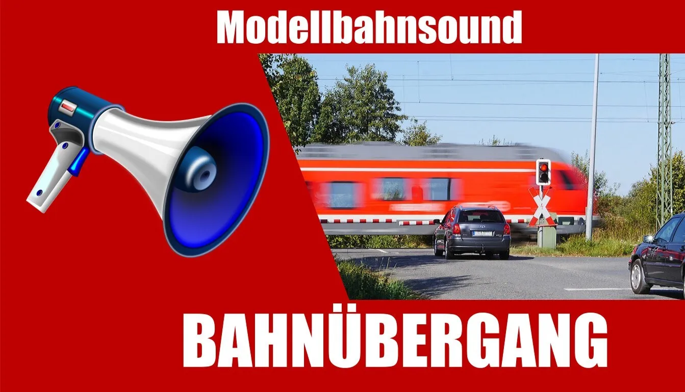 Soundmodul Bahnübergang | Mp3 Sound mit SD-Karte | Modellbahn Sound H0,TT,N,Z
