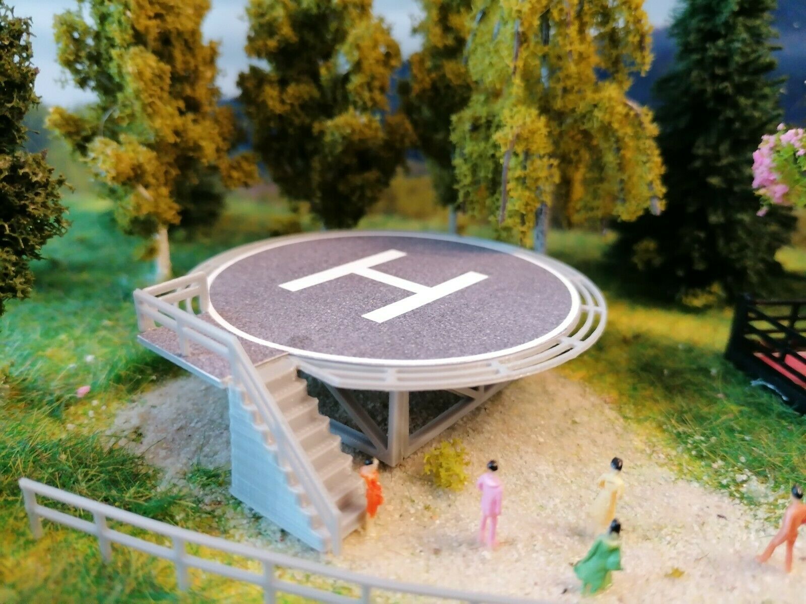 Hubschrauberlandeplatz | Helicopter Landeplatz | Heliport | Spur N | 1:160