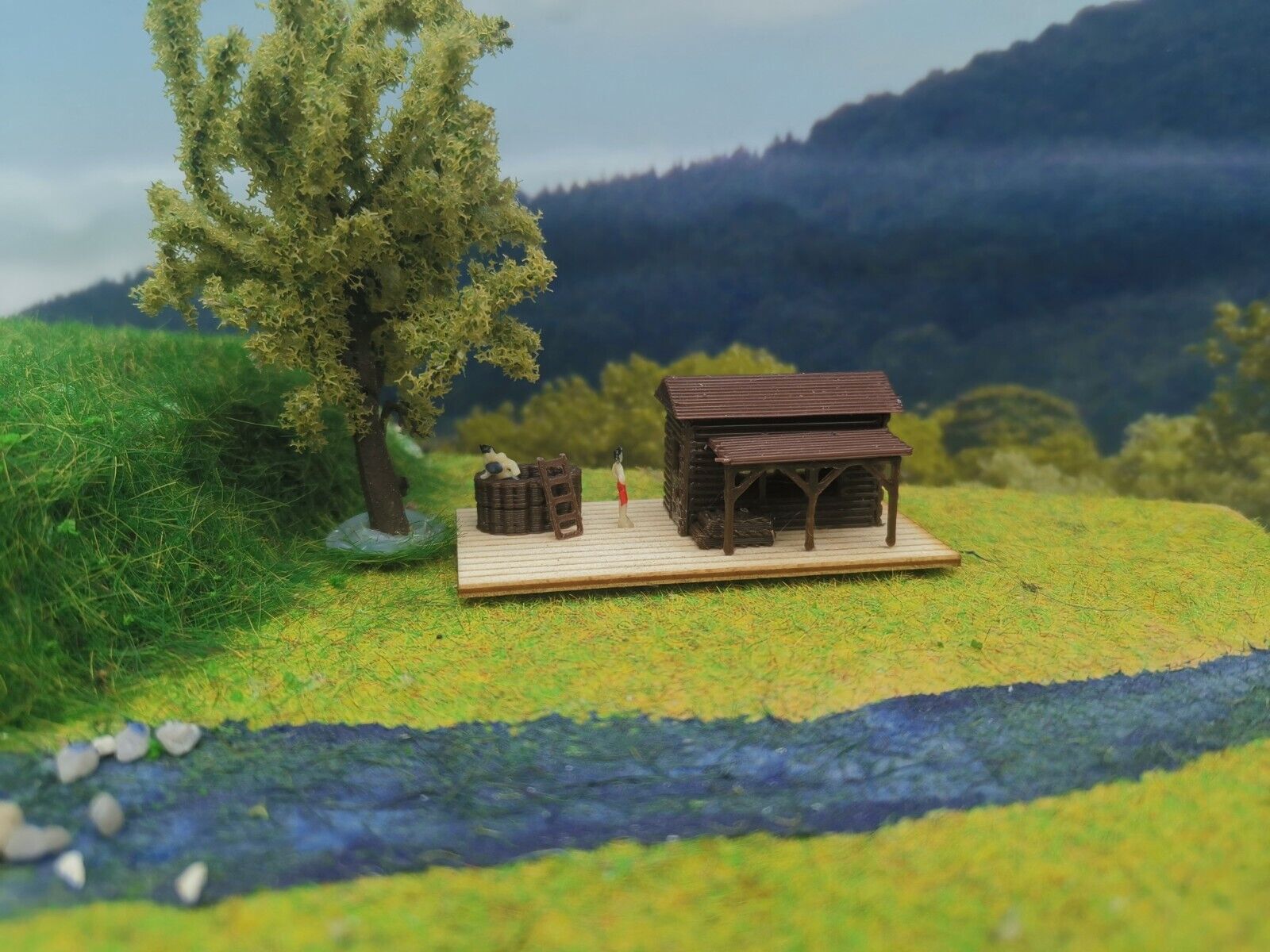 Sauna | Gartensauna | 1:160 | Spur N | Bausatz ohne Figuren